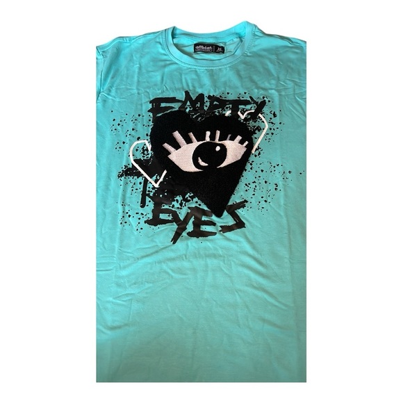 Designer Embroidered T-Shirt. “Empty Eyes” - Picture 4 of 8